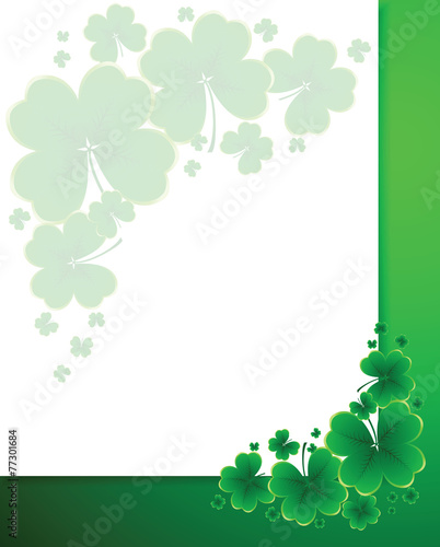 clover background for the St. Patrick's Day