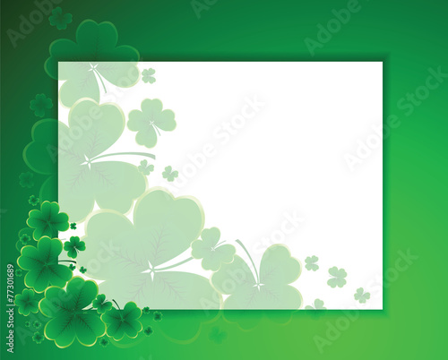 clover background for the St. Patrick's Day