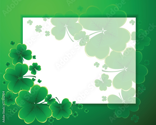 clover background for the St. Patrick's Day
