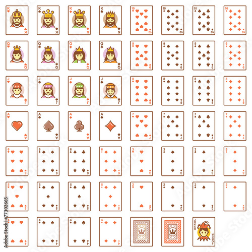 Vector playing cards set