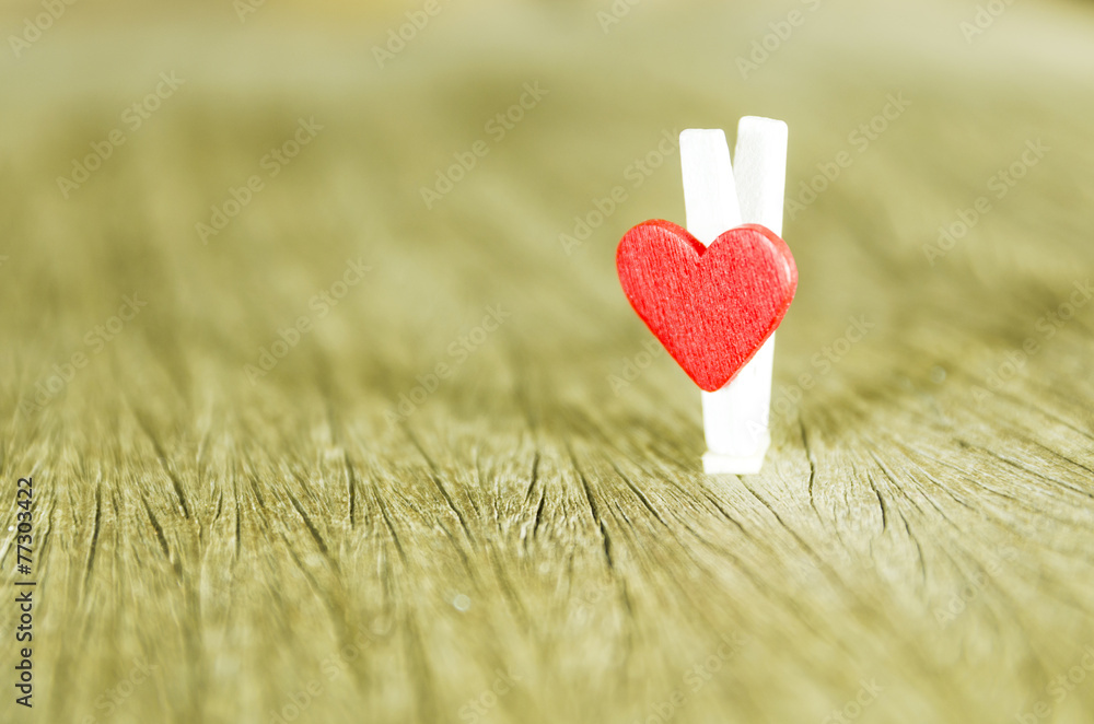 Fototapeta premium red heart to love