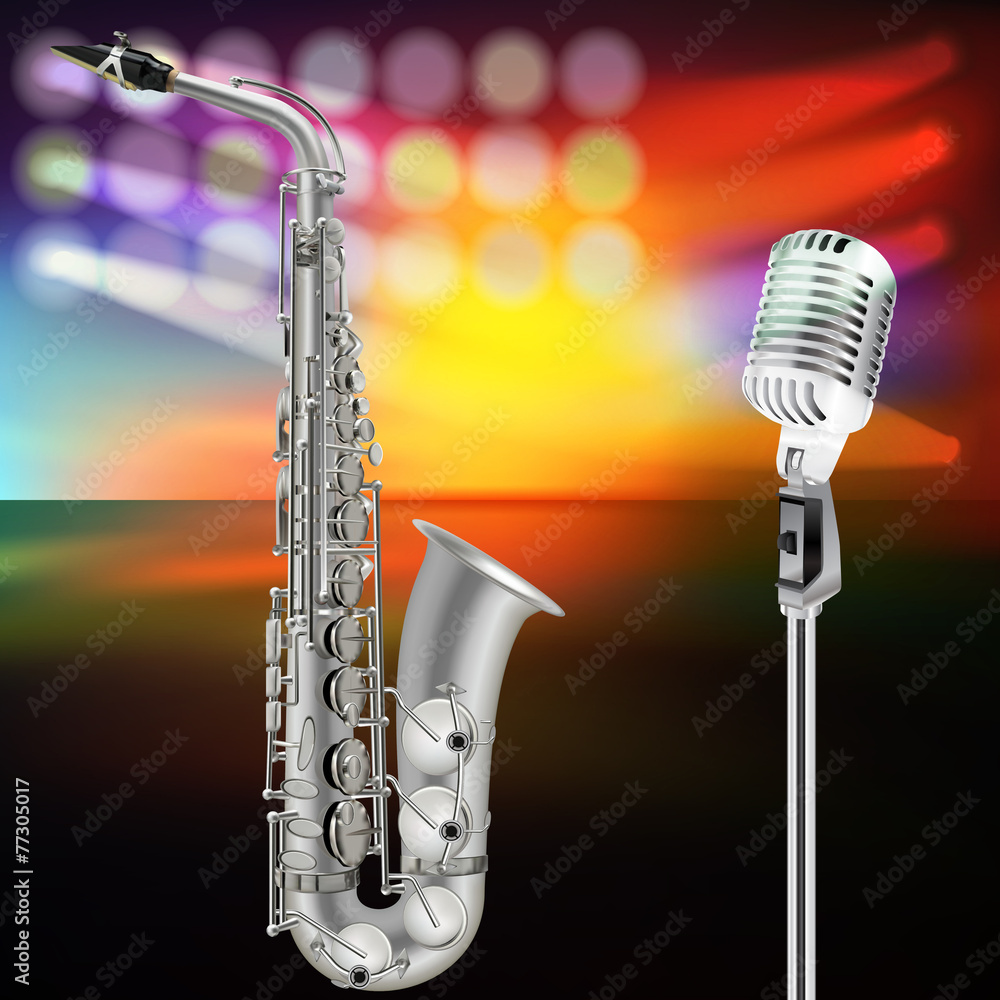 Naklejka premium abstract jazz background