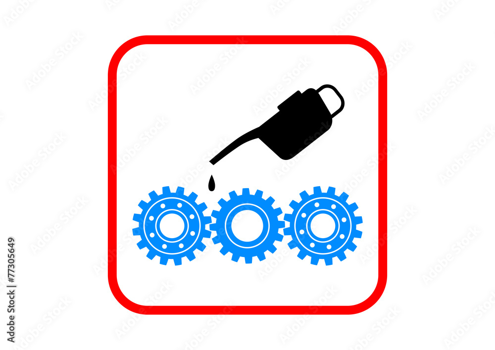 Industrial icon on white background Industrial icon on white background