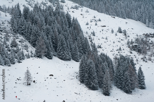 Winter scenery in Hintertux photo