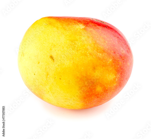 Macro closeup of calypso mango isolated