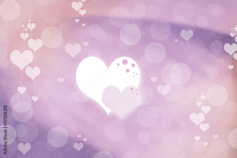 Hearts Abstract Background. St.Valentine's Day Wallpaper.