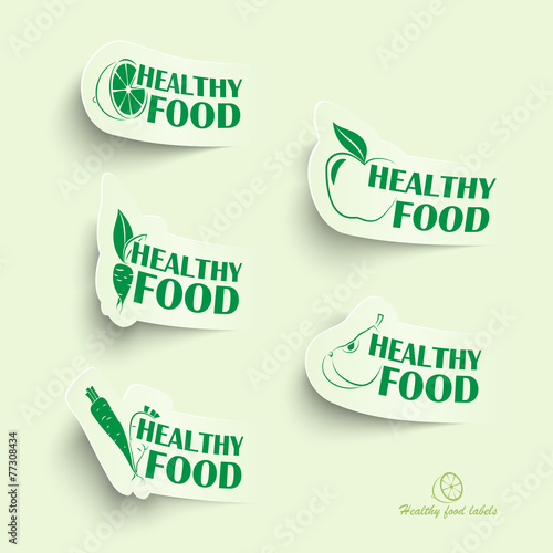 Healthy food icons
