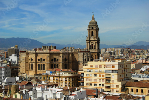 Málaga, panorámica, paisaje urbano, Andalucía