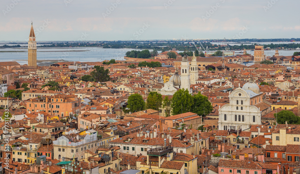 Cityscape of Venice, panoramic view