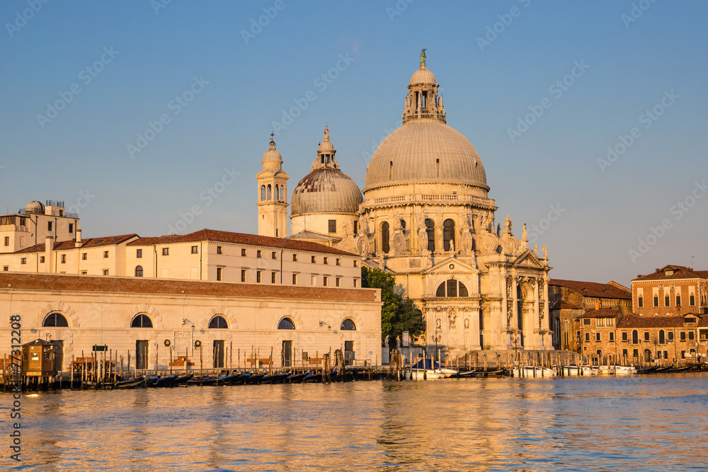 Basilica of Santa Maria Salute on Grand Canal, Venice, Italy