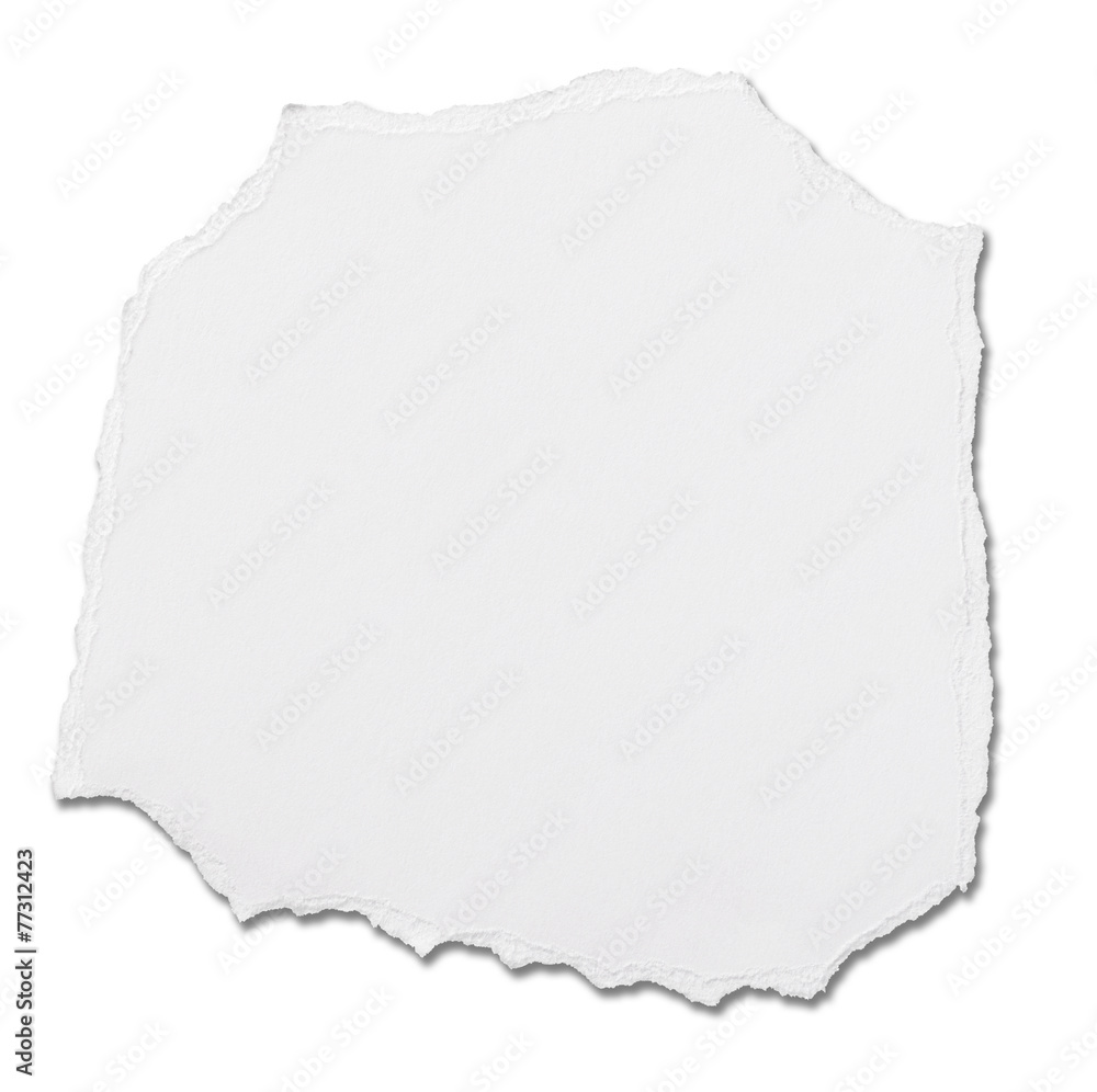 Obraz premium white paper ripped message background