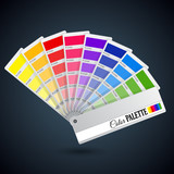 Color palette guide. Catalogue cards