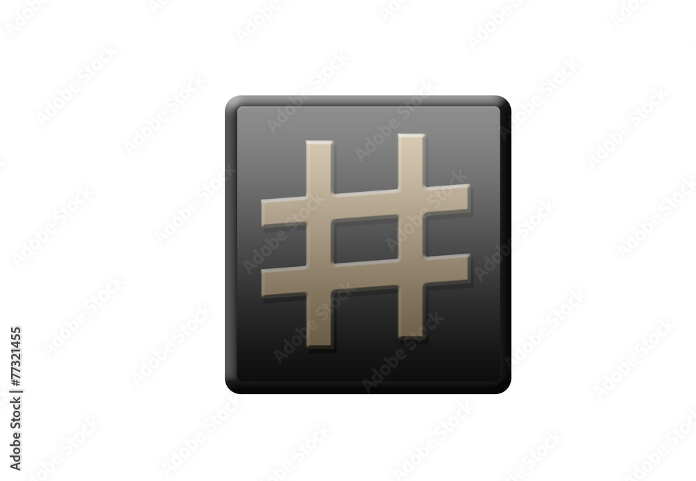 Obraz premium hashtag