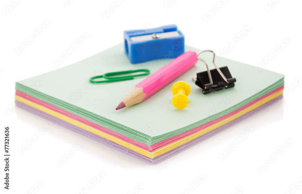 note paper on white background note paper on white background