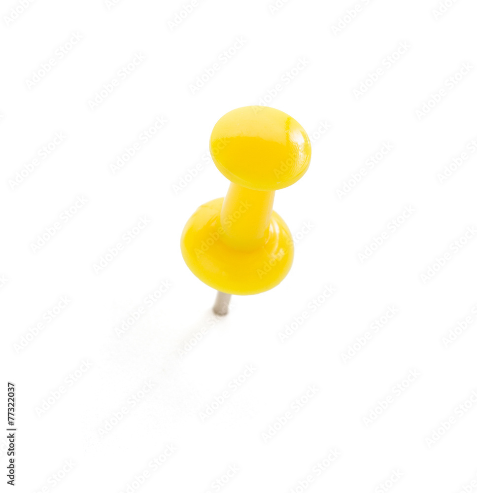 pushpin on white background pushpin on white background