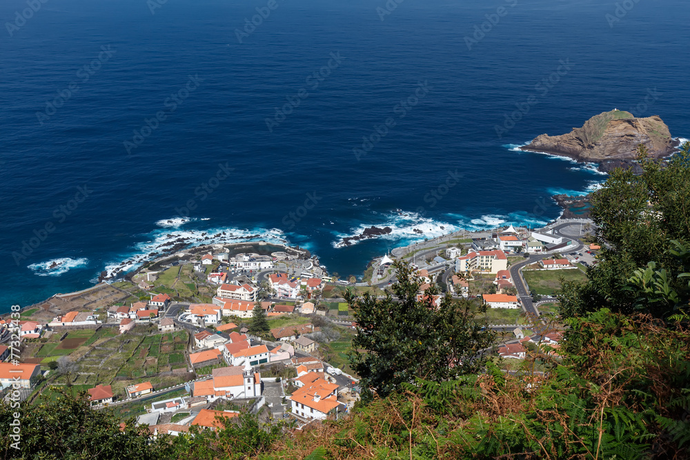 Porto Moniz town, Madeira island, Portugal