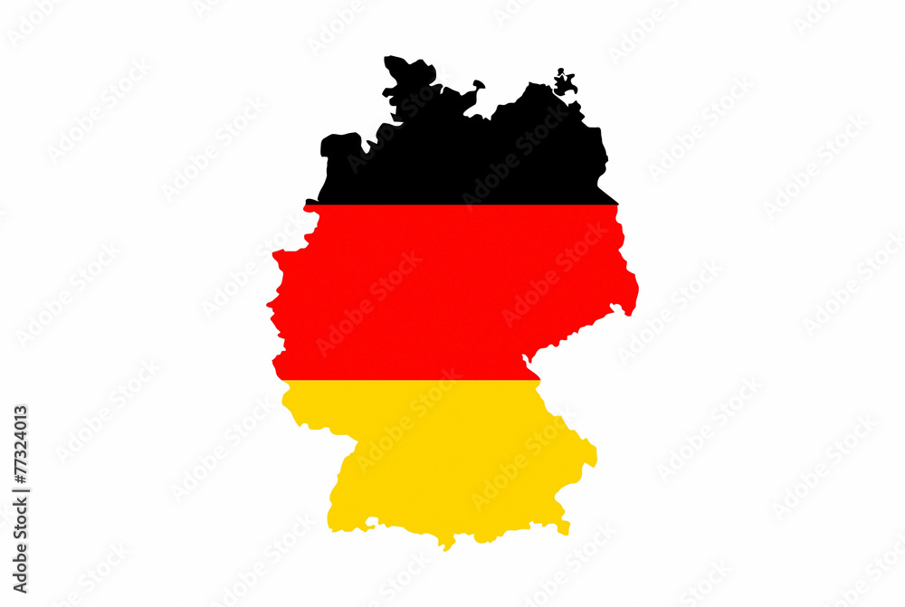 germany flag map