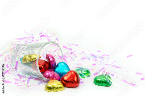 chocolate hearts candies