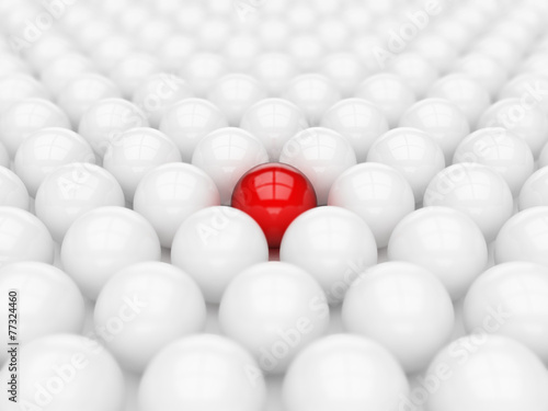 Different red ball