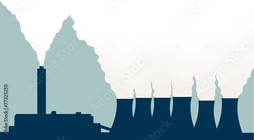 power station silhouette
