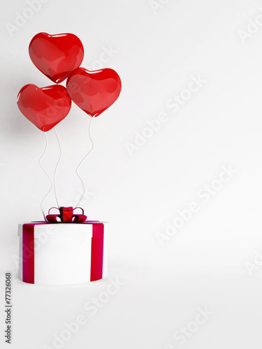 gift and the balloons