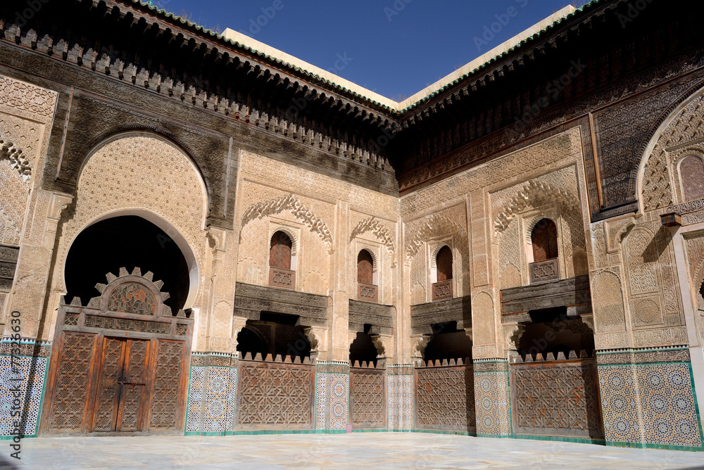 Fototapeta premium Morocco. Medersa Bou Inania in Fes