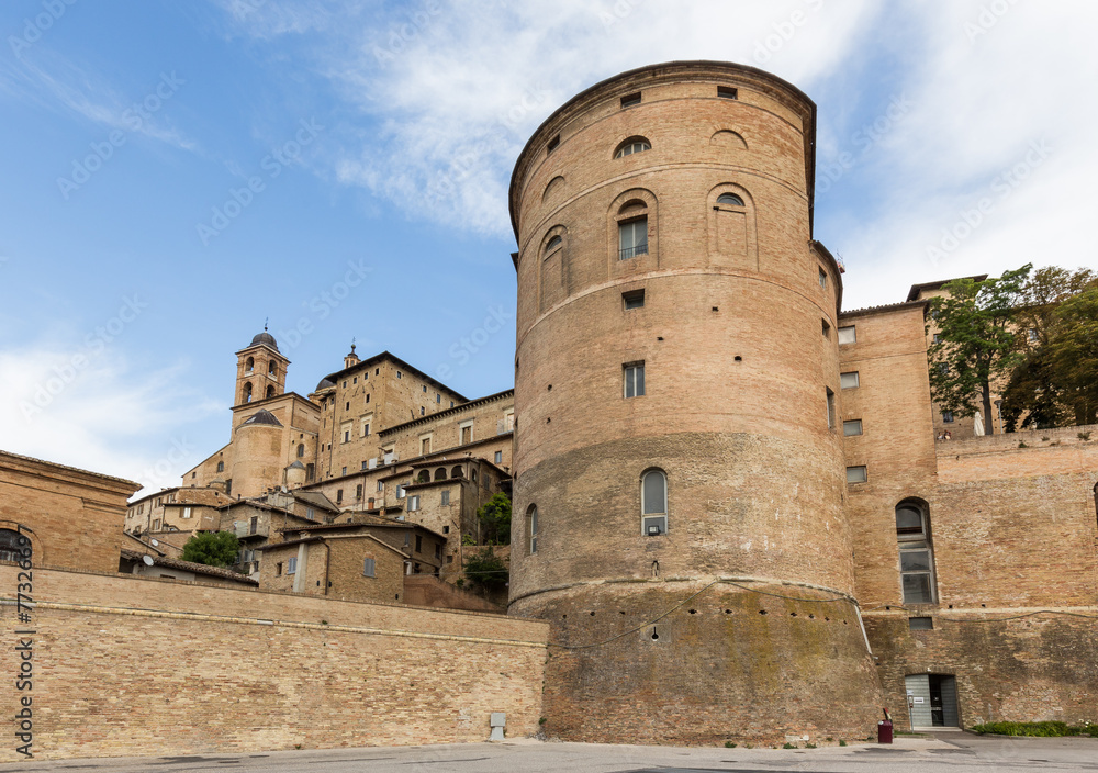 medieval castle in Urbino, Marche, Italy