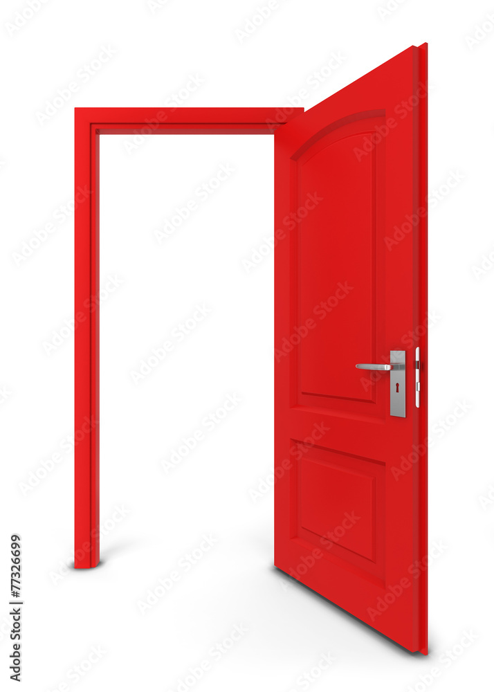 Opened door Opened door