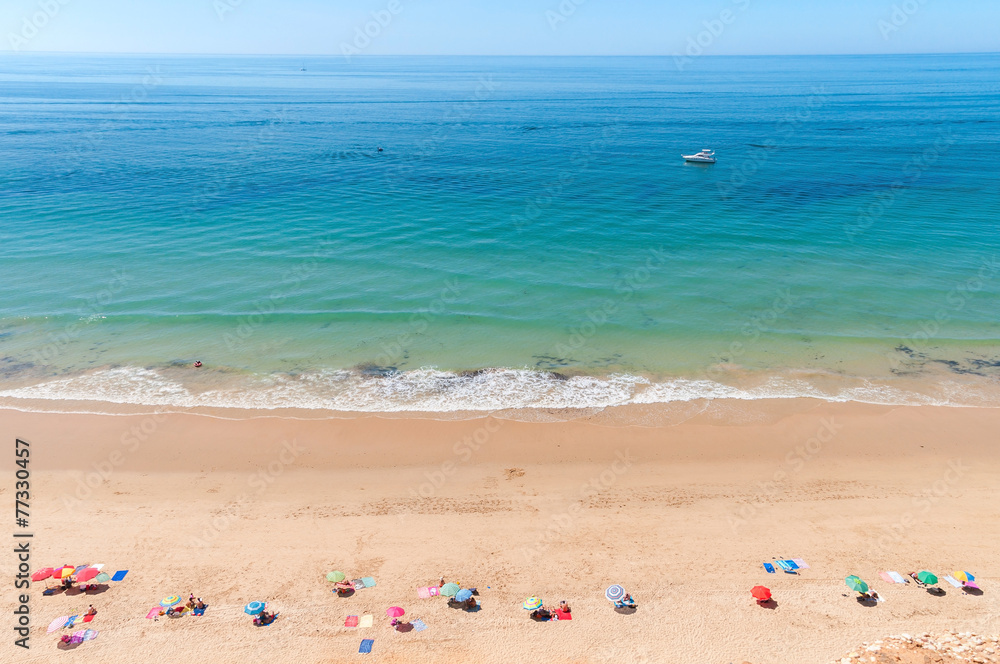 Falesia Beach seen from the cliff Falesia Beach seen from the cliff