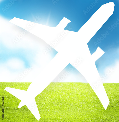 Sunny weather sky design