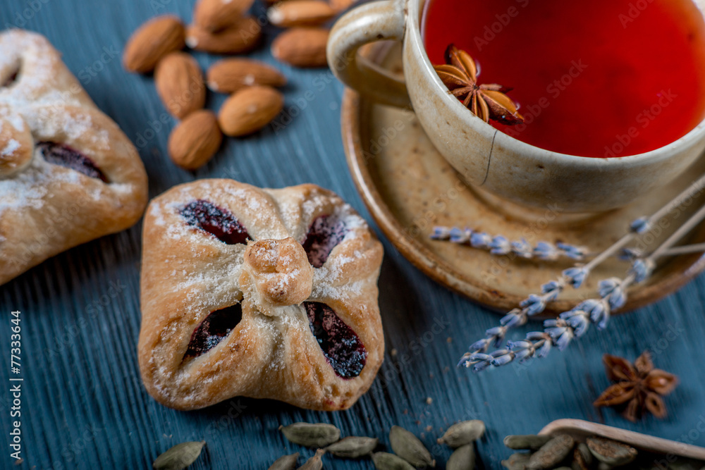 Sweets and tea