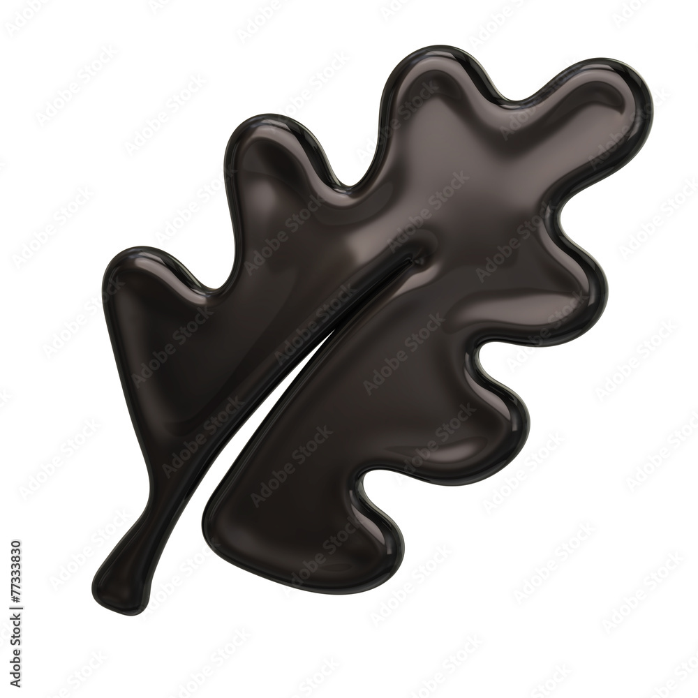 Black oak leaf icon Black oak leaf icon