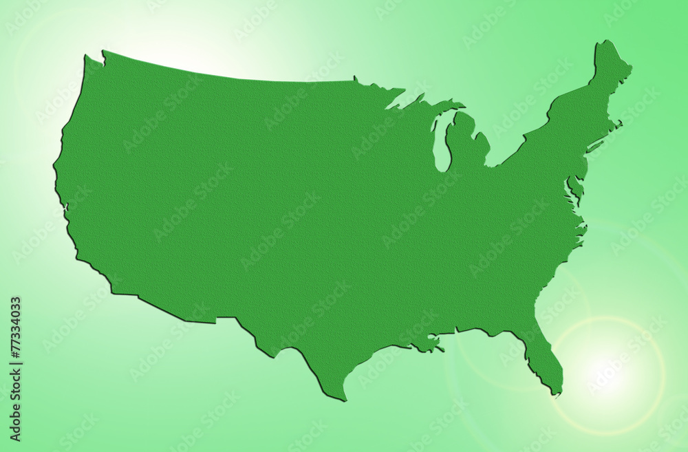 Green Map of USA Green Map of USA