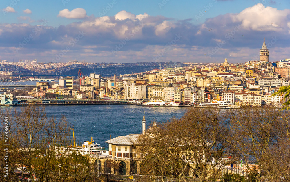 View of Istanbul over the Golden Horn inlet - Turkey