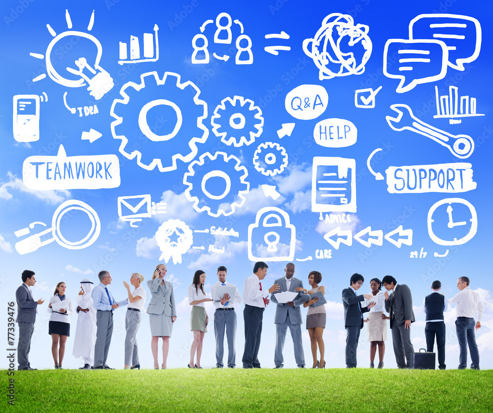 Teamwork Support Success Collaboration Cog Unity Concept Teamwork Support Success Collaboration Cog Unity Concept