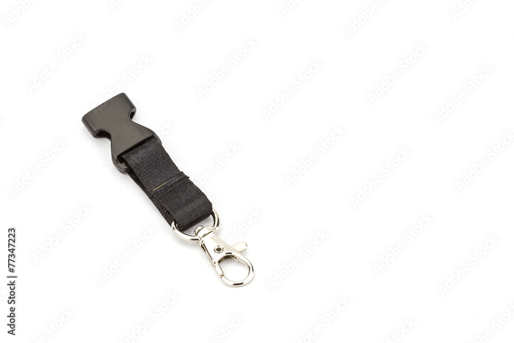 Lanyard cord with chrome metal hook Lanyard cord with chrome metal hook