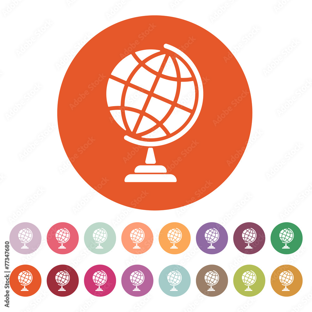 The globe icon. Globe symbol. The globe icon. Globe symbol.