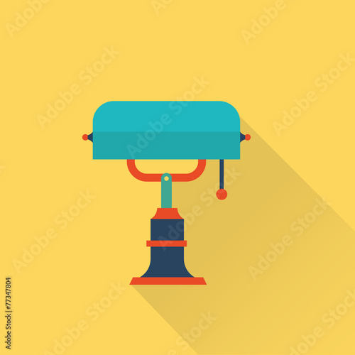 vector flat library lamp icon