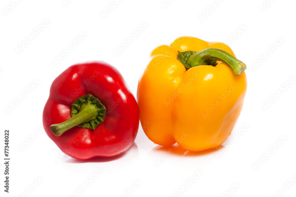 sweet pepper isolated on white background sweet pepper isolated on white background