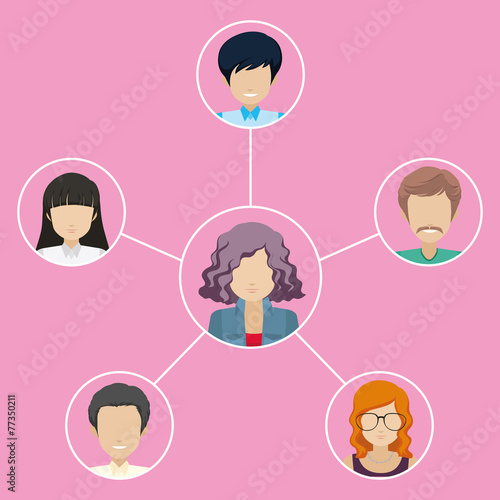 Network of different individuals