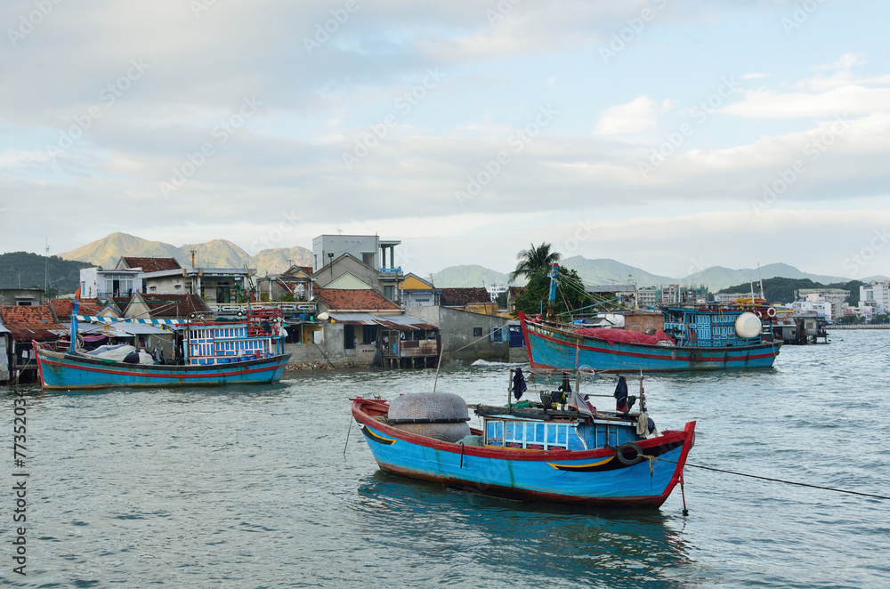 Вьетнам, Нячанг, рыбацкая деревня на реке Кай