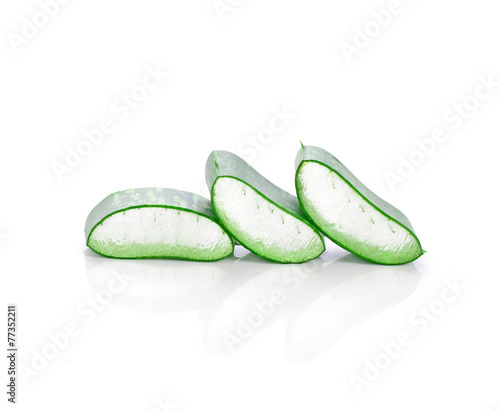 Aloevera with white background