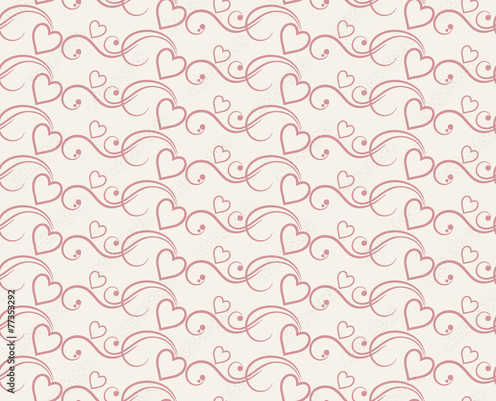 Heart seamless pattern