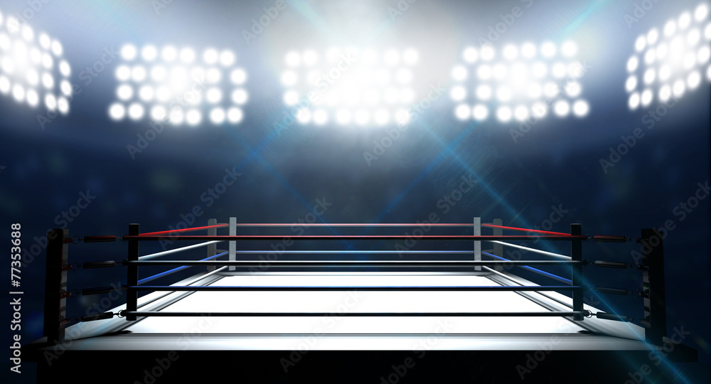 Boxing Ring In Arena Stock Photo | Adobe Stock