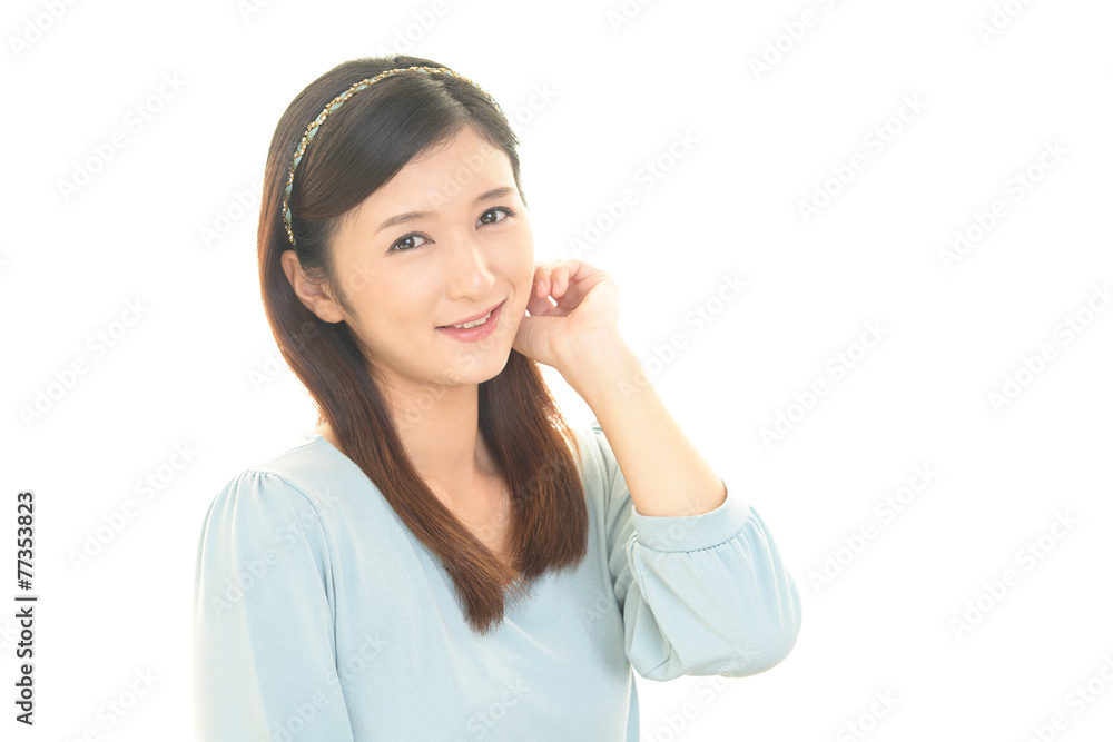 笑顔の女性 笑顔の女性