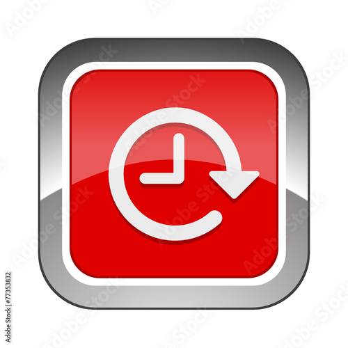 Chrome Square Button