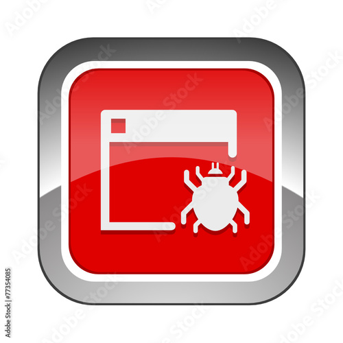 Chrome Square Button