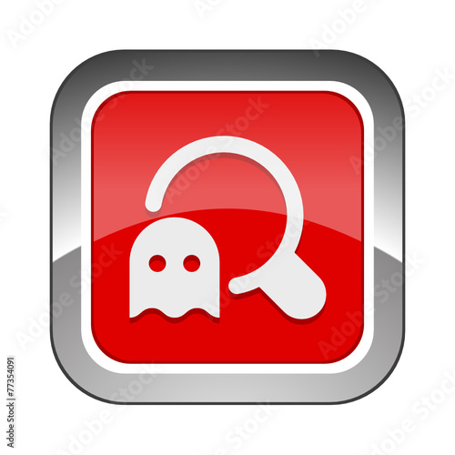 Chrome Square Button