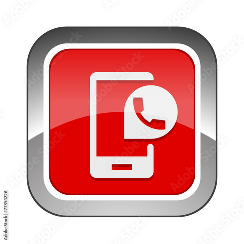 Chrome Square Button