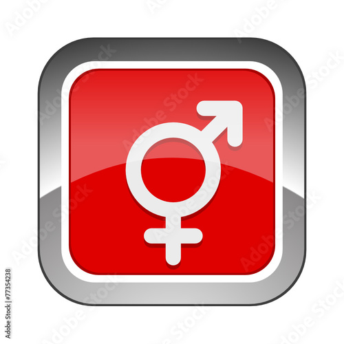Chrome Square Button
